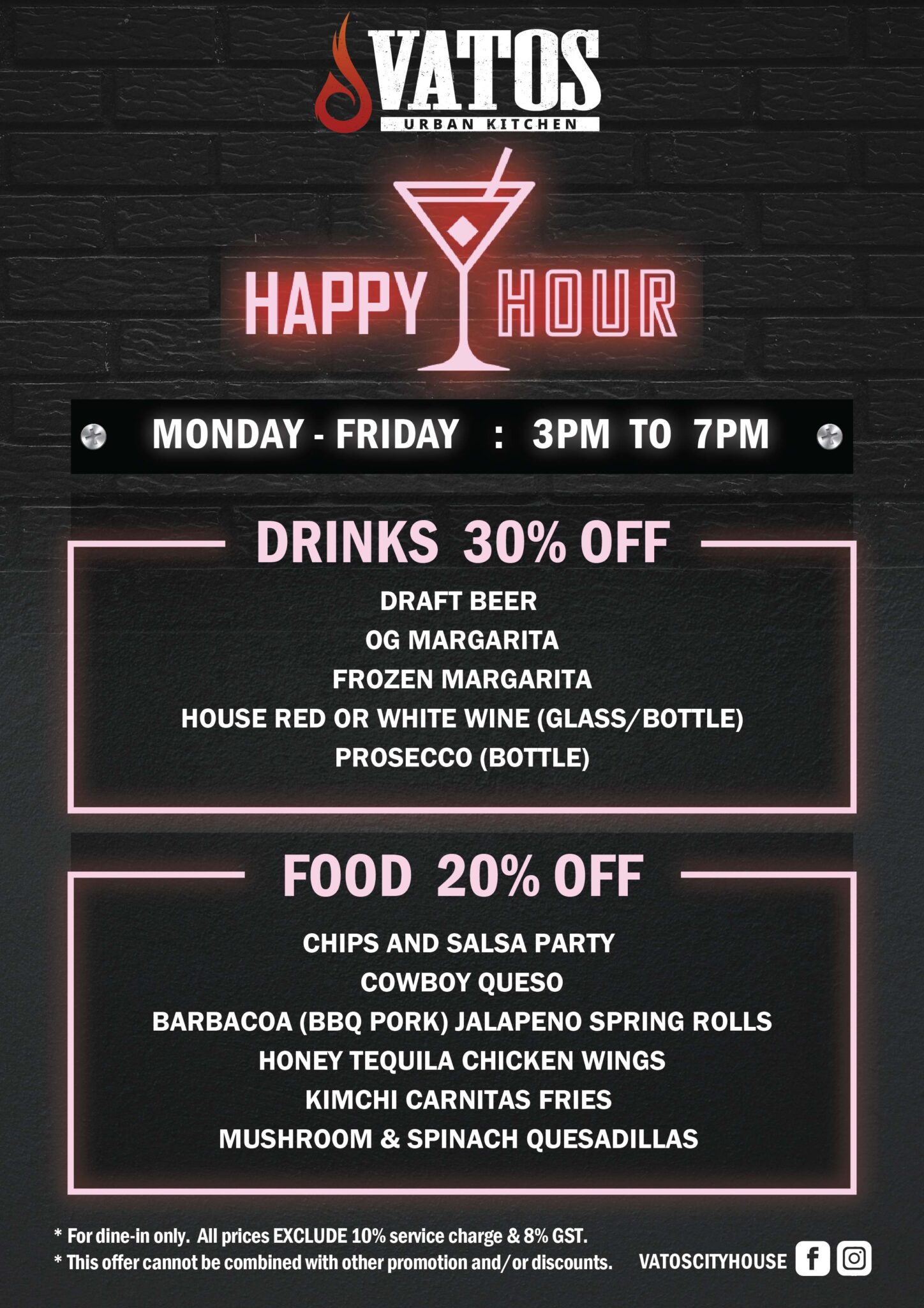 City House Vatos Urban Kitchen Menu VATOS SINGAPORE   VATOS CITY Happy Hour V4.1 05 1448x2048 