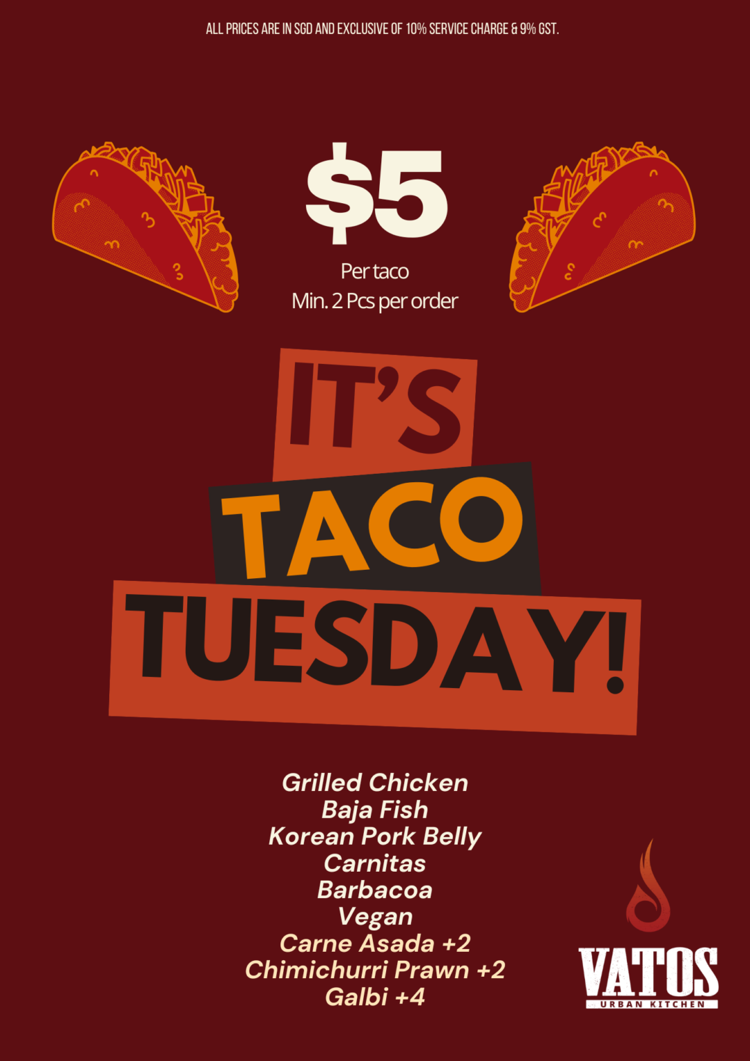 Taco Tuesday Vatos (A3)